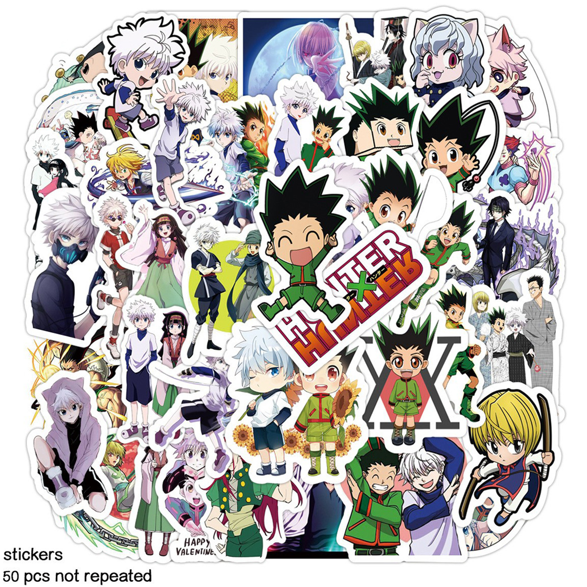 HunterX Hunter anime waterproof stickers (50pcs a set)