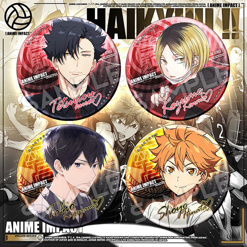 Haikyuu anime pin