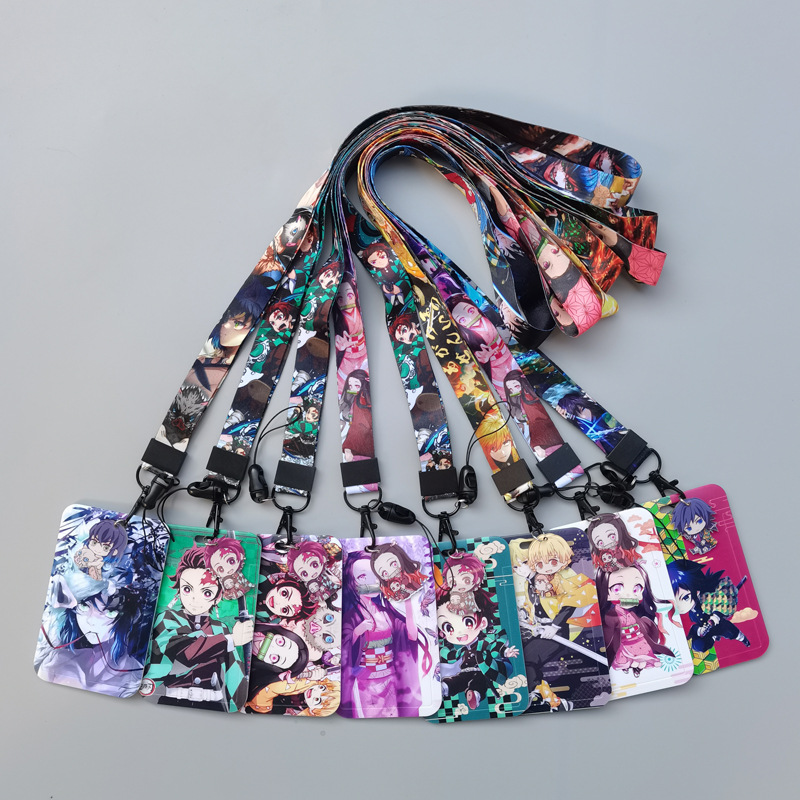 Demon slayer kimets anime lanyard phonestrap7*11cm price for 10 pcs