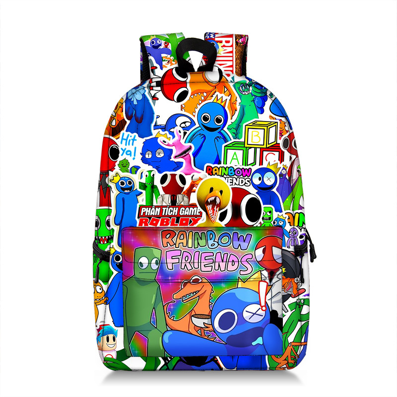 Rainbow friends anime backpack