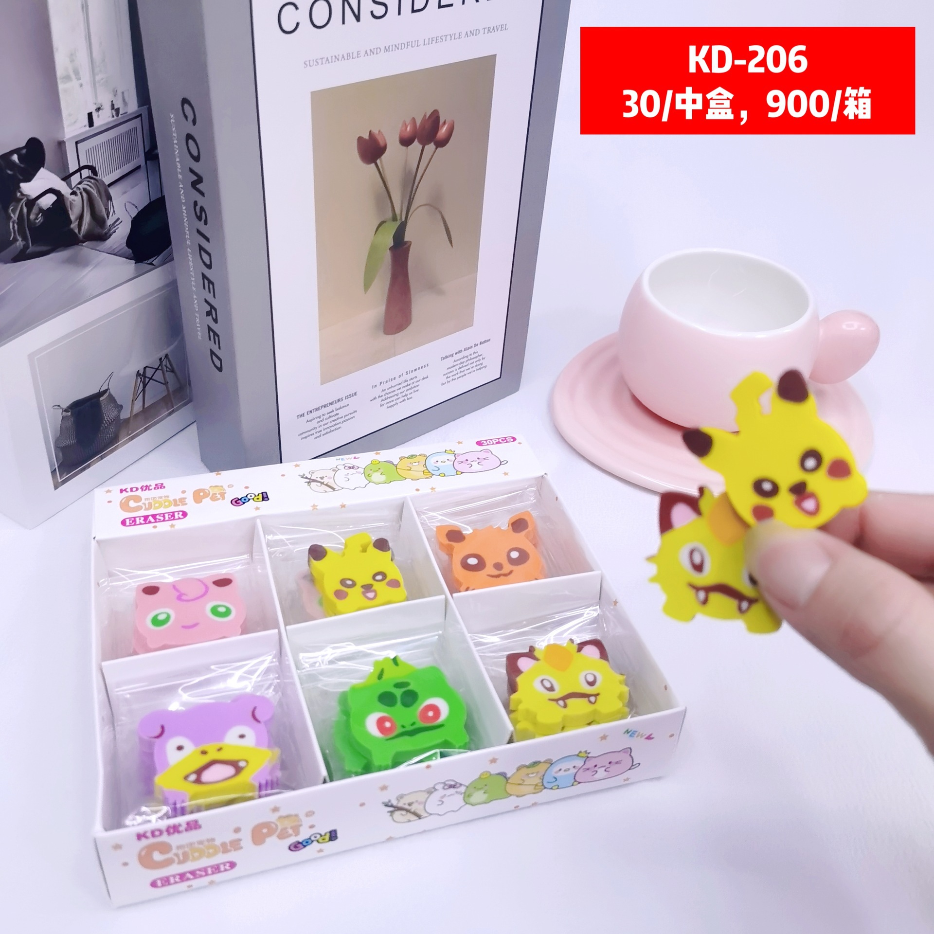 Pokemon anime eraser 30pcs a set