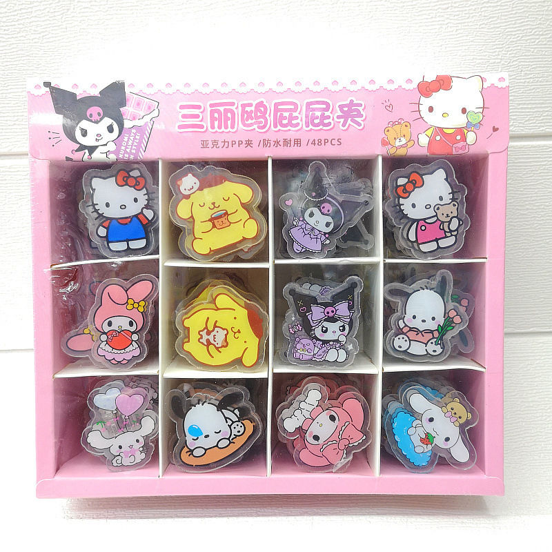 Kuromi anime clip 48 pcs a set