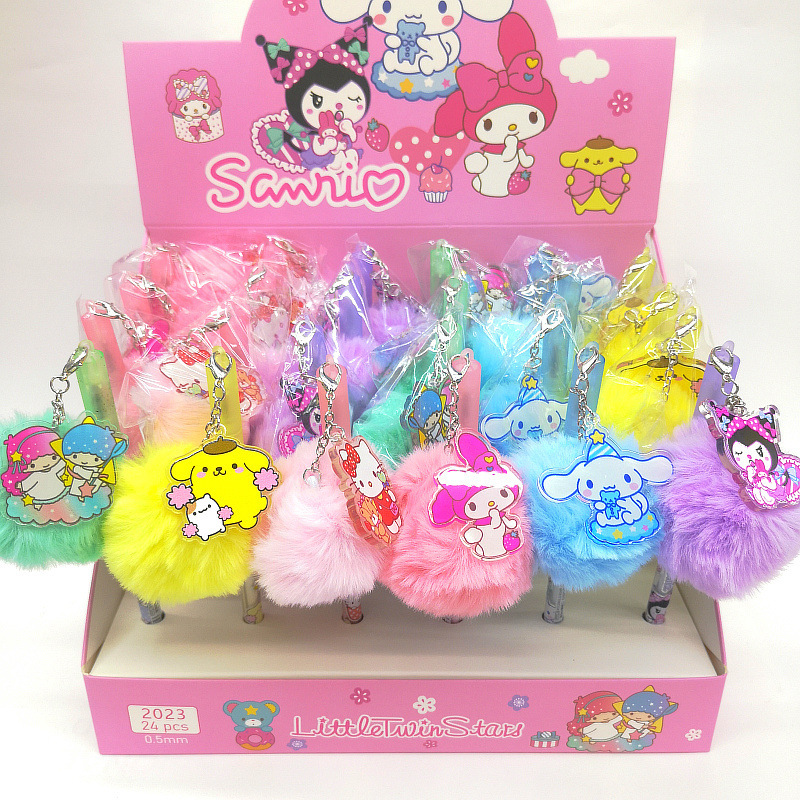 Kuromi anime  neutral pen 24pcs a set