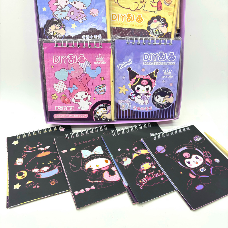 Kuromi anime scratch book 36 pcs a set