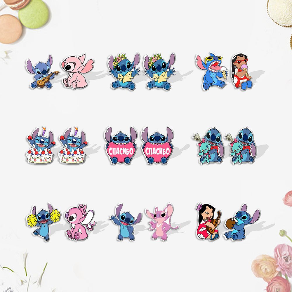 stitch anime earring