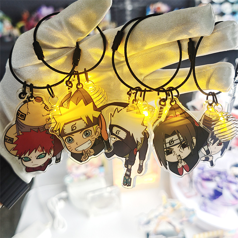 Naruto anime pendant light keychain