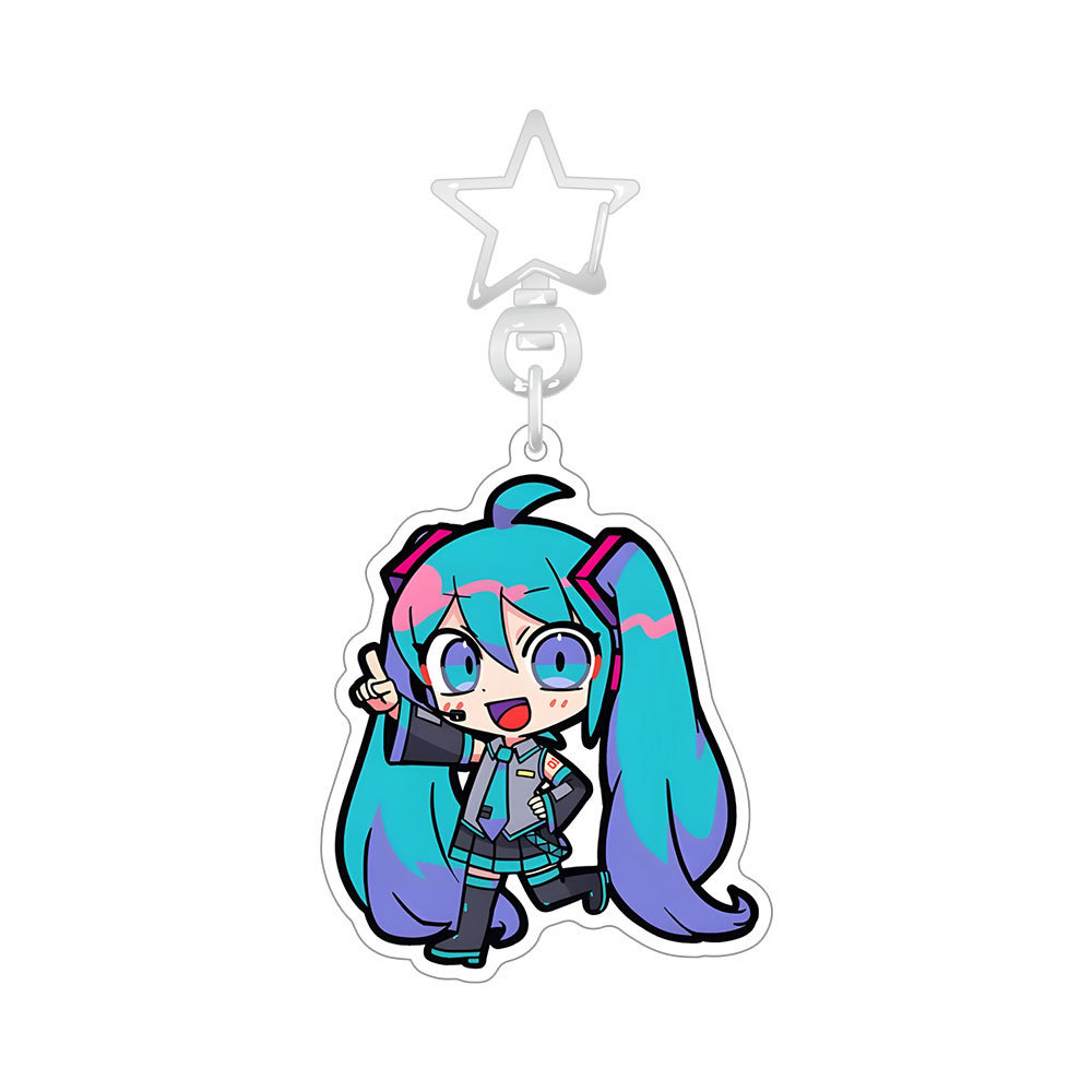 Hatsune Miku anime keychain