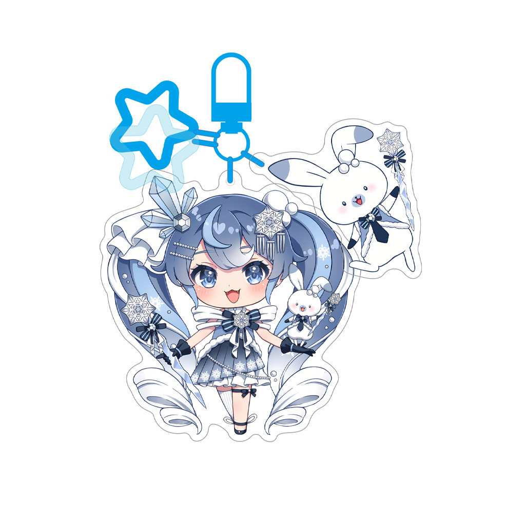 Hatsune Miku anime keychain