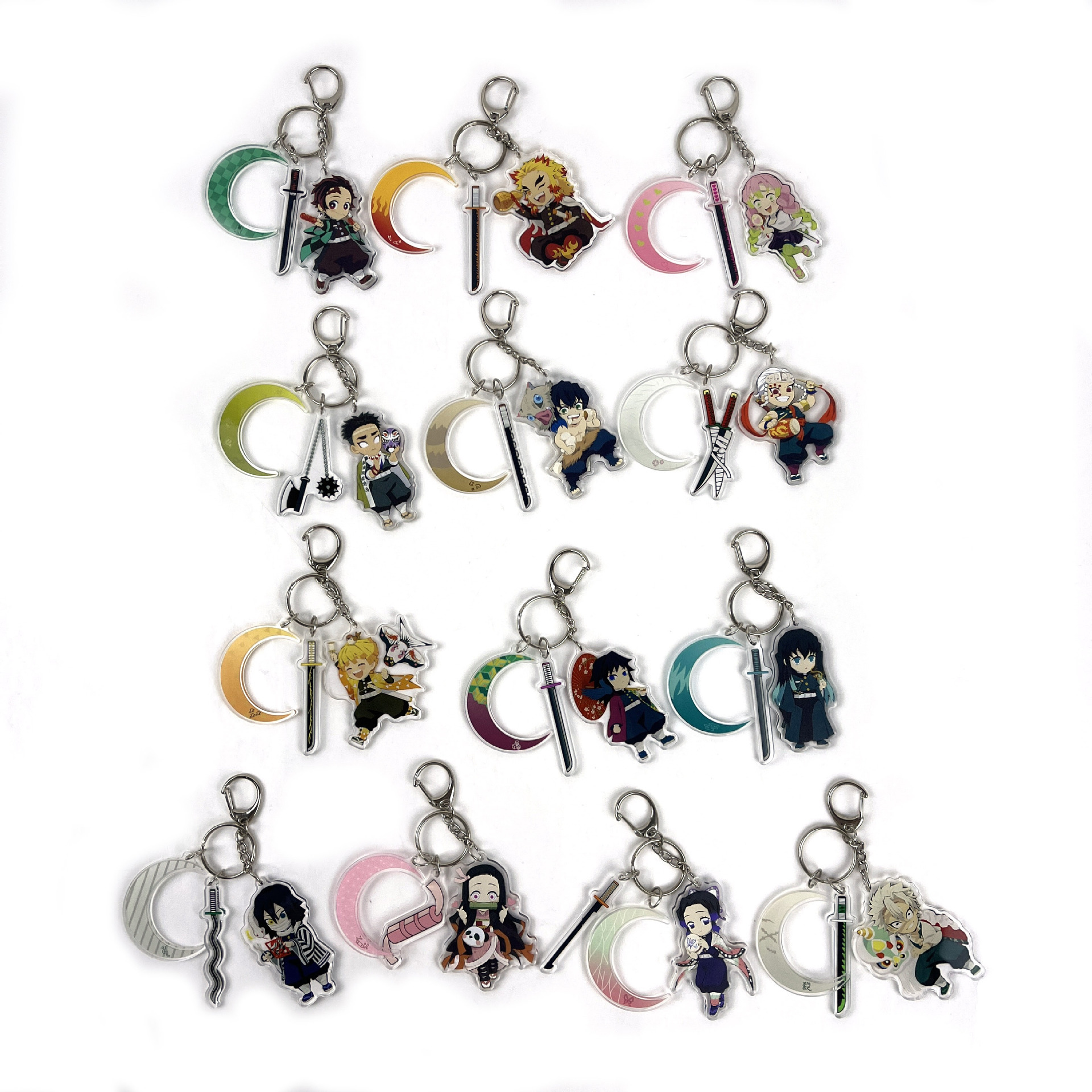 Demon slayer kimets anime keychain