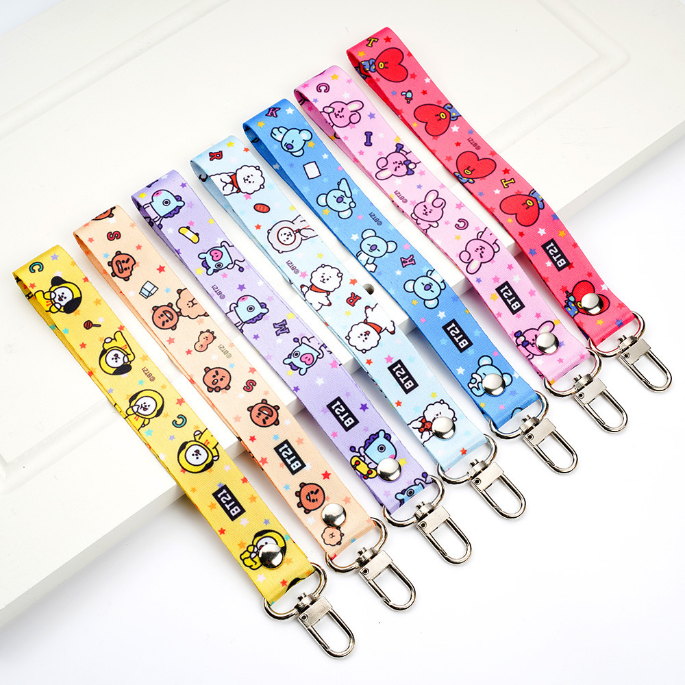 BTS anime lanyard phonestrap 2*16.5cm