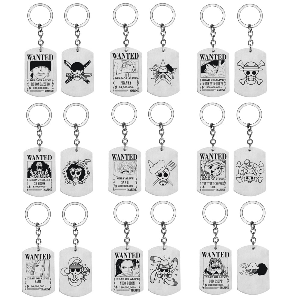 One Piece anime keychain