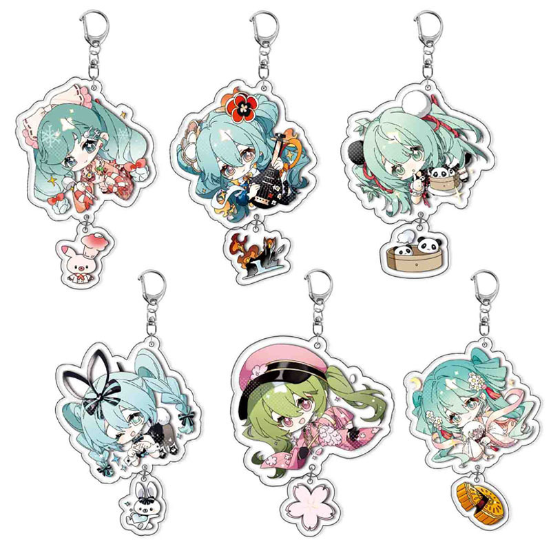 Hatsune Miku anime keychain