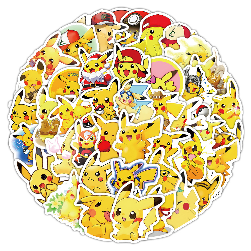 Pokemon anime sticker 50 pcs set