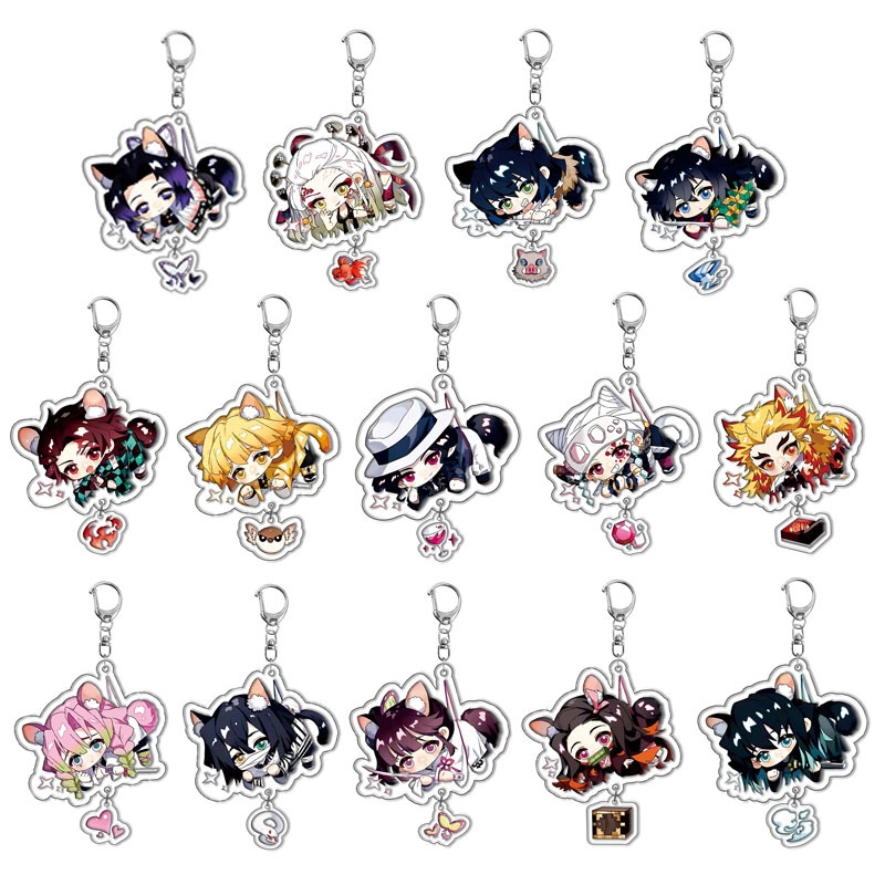 Demon slayer kimets anime keychain