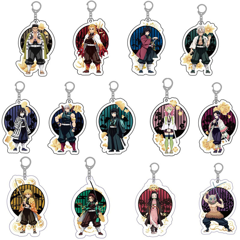 Demon slayer kimets anime keychain