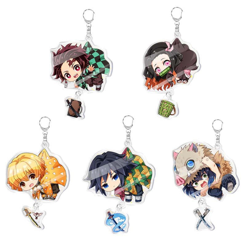 Demon slayer kimets anime keychain