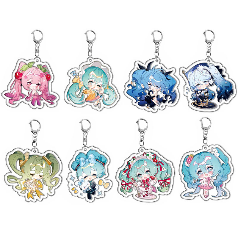 Hatsune Miku anime keychain