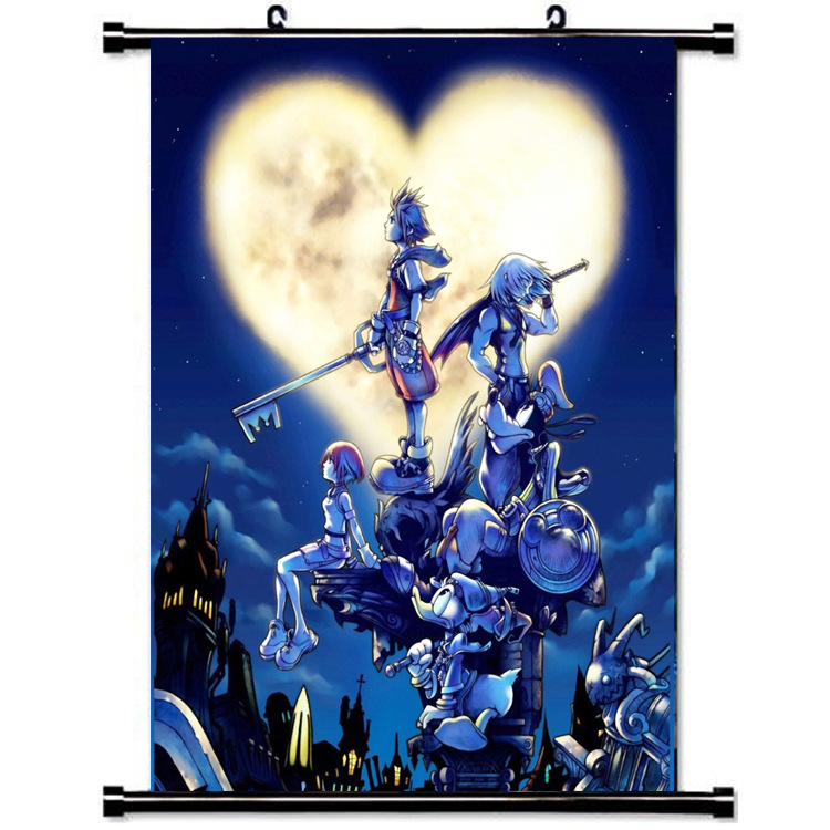 Kingdom hearts anime wallscroll 60*90cm