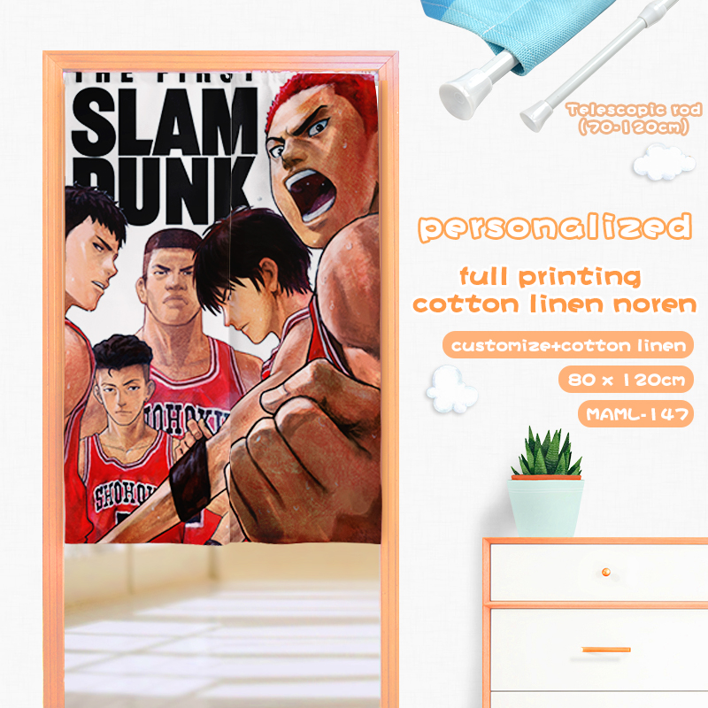 slam dunk anime door curtain