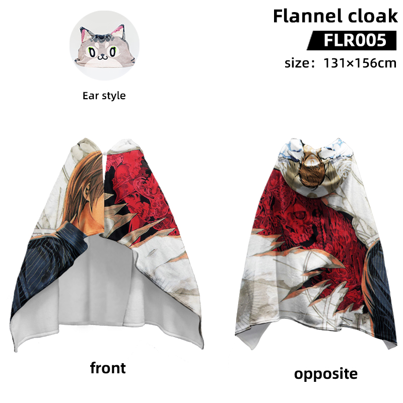 Death Note anime flannel cloak 131*156cm