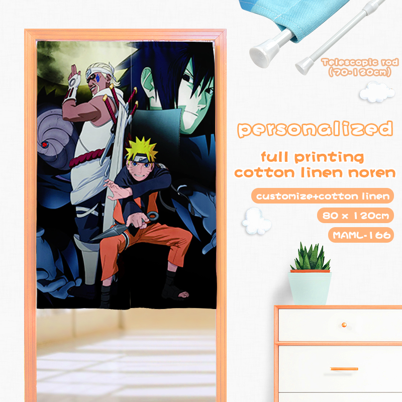 Naruto anime door curtain