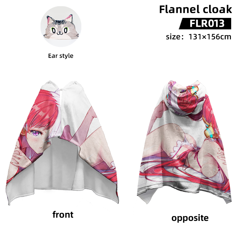 One Piece anime flannel cloak 131*156cm