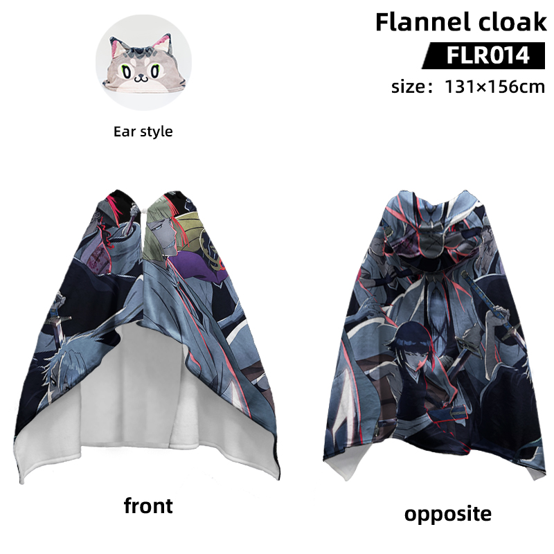 Bleach anime flannel cloak 131*156cm