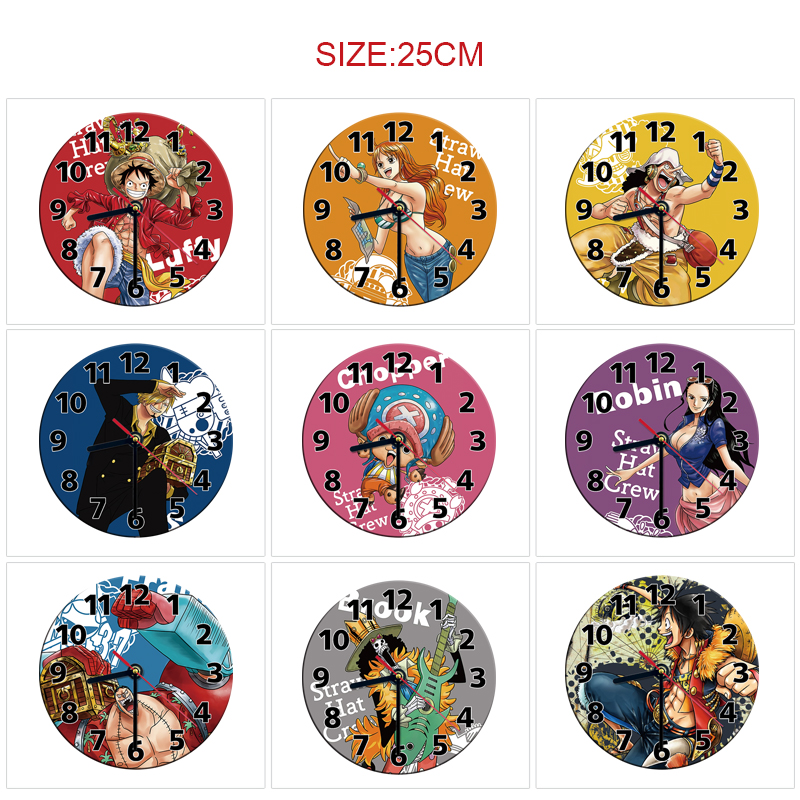 One Piece anime wall clock