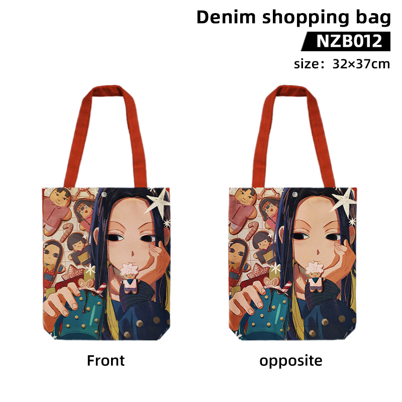 HunterX Hunter anime denim shopping bag 32*37cm