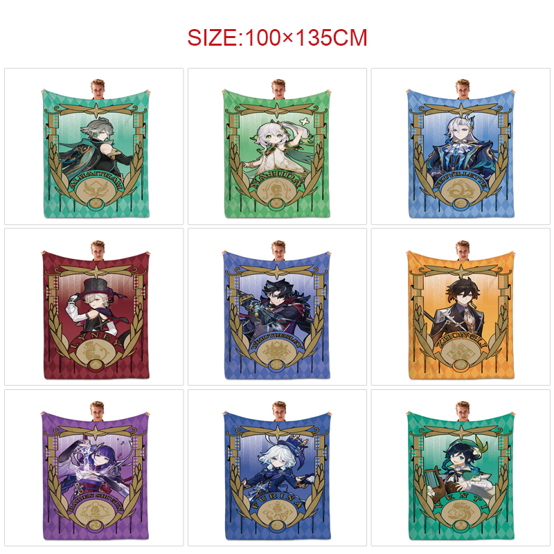 Genshin Impact anime air condition quilt 100*135cm