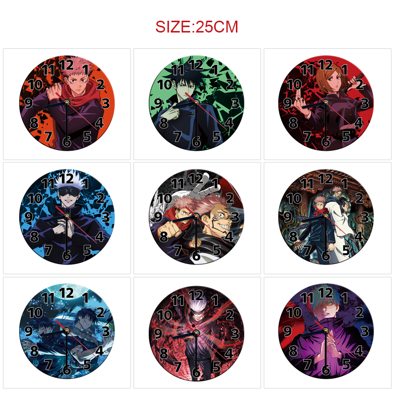 Jujutsu Kaisen anime wall clock