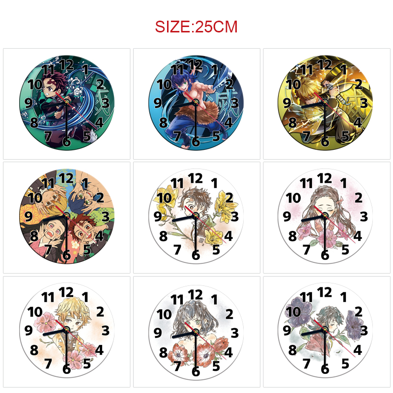 Demon slayer kimets anime wall clock