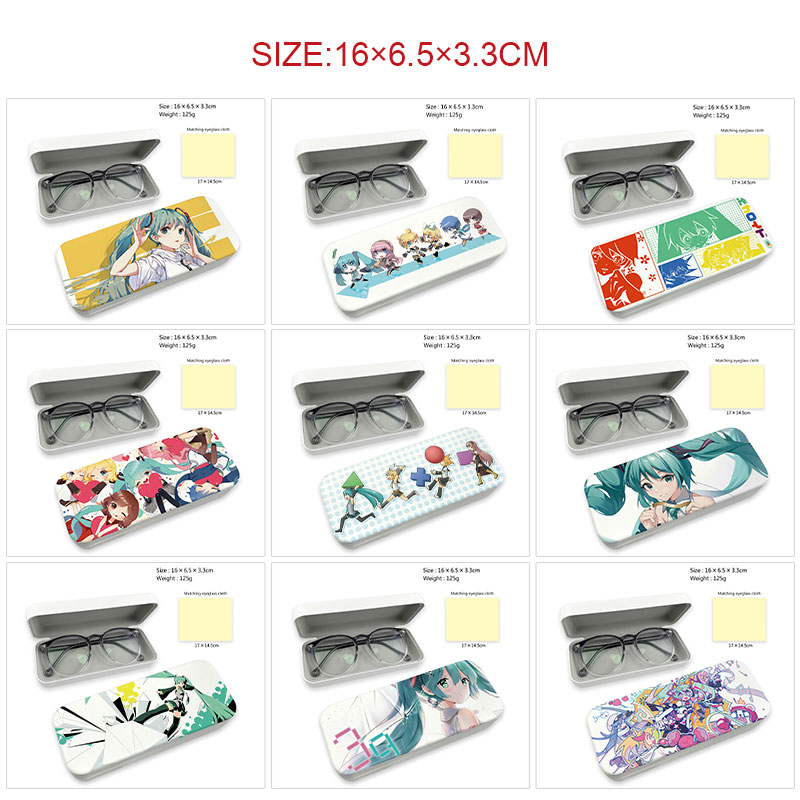 Hatsune Miku anime glasses case