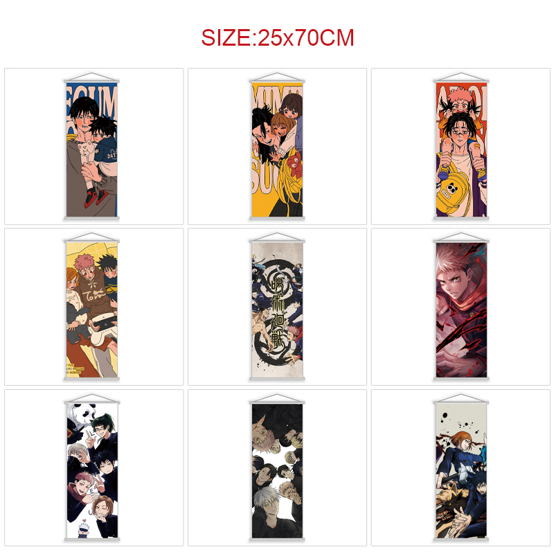 Jujutsu Kaisen anime wallscroll 25*70cm price for 5 pcs