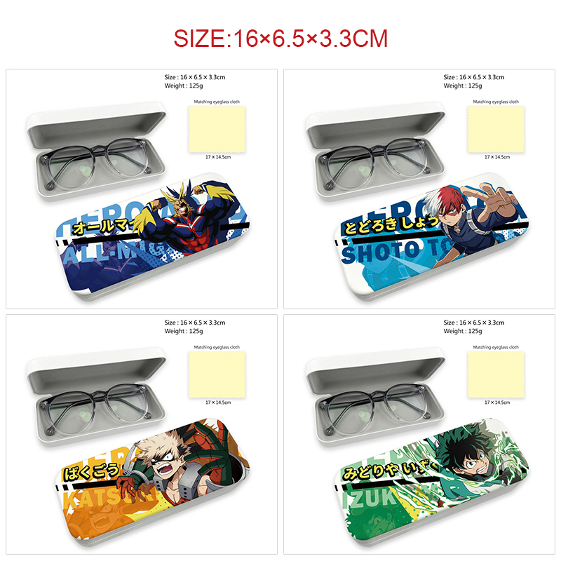 My Hero Academia anime glasses case