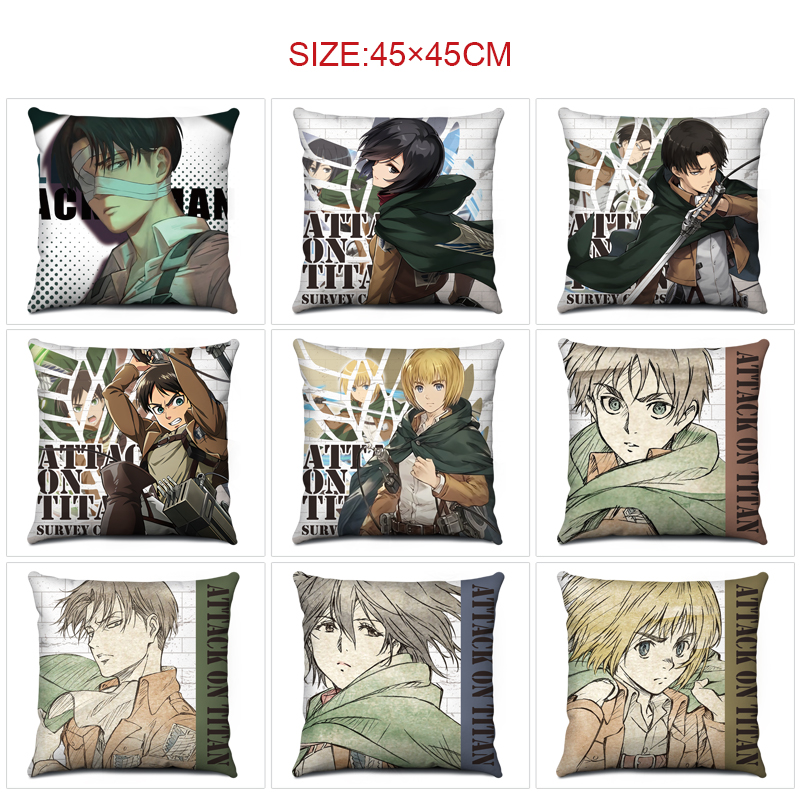 Attack on Titan anime cushion 45*45cm