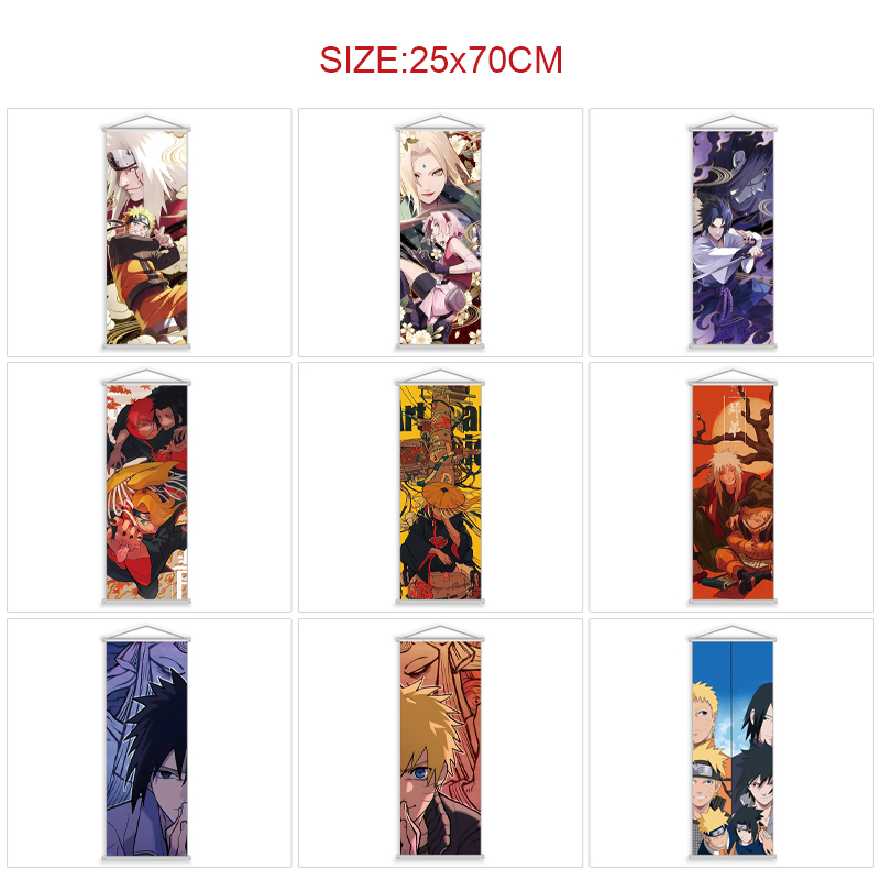 Naruto anime wallscroll 25*70cm price for 5 pcs