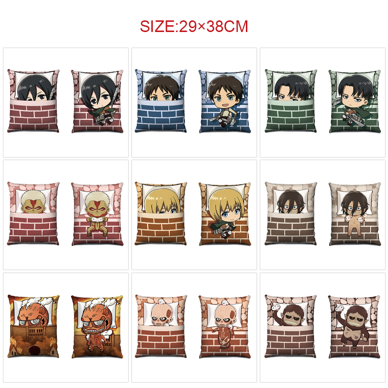 Attack on Titan anime cushion 29*38cm