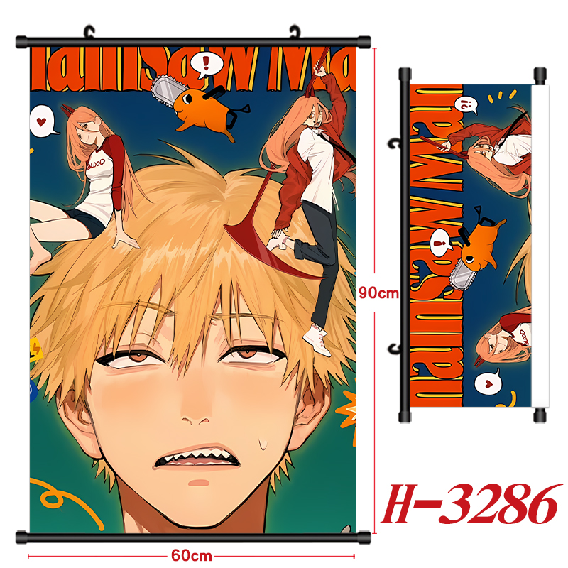 chainsaw man anime wallscroll 60*90cm