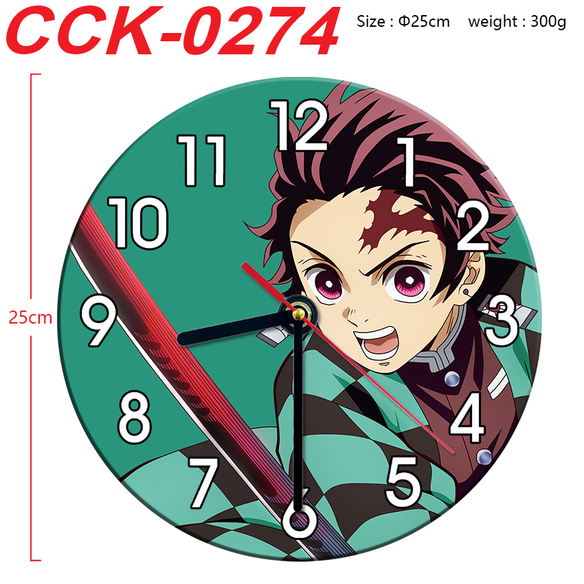 Demon slayer kimets anime wall clock