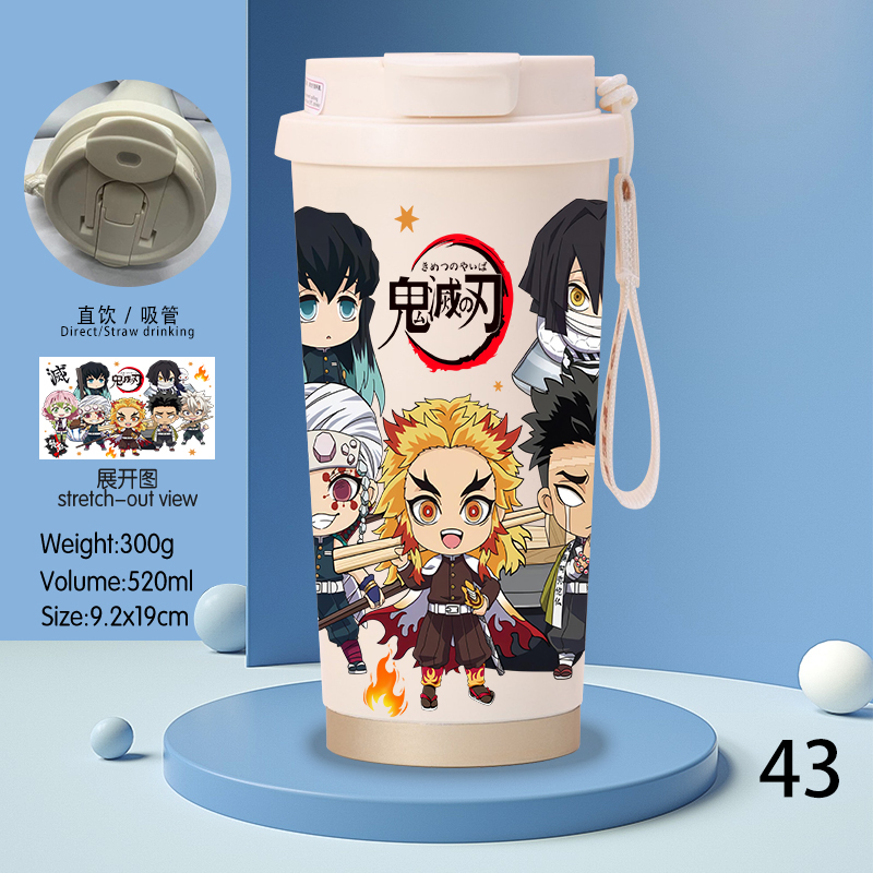 Demon slayer kimets anime stainless steel cup