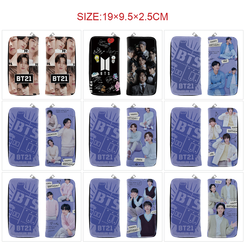 BTS anime wallet