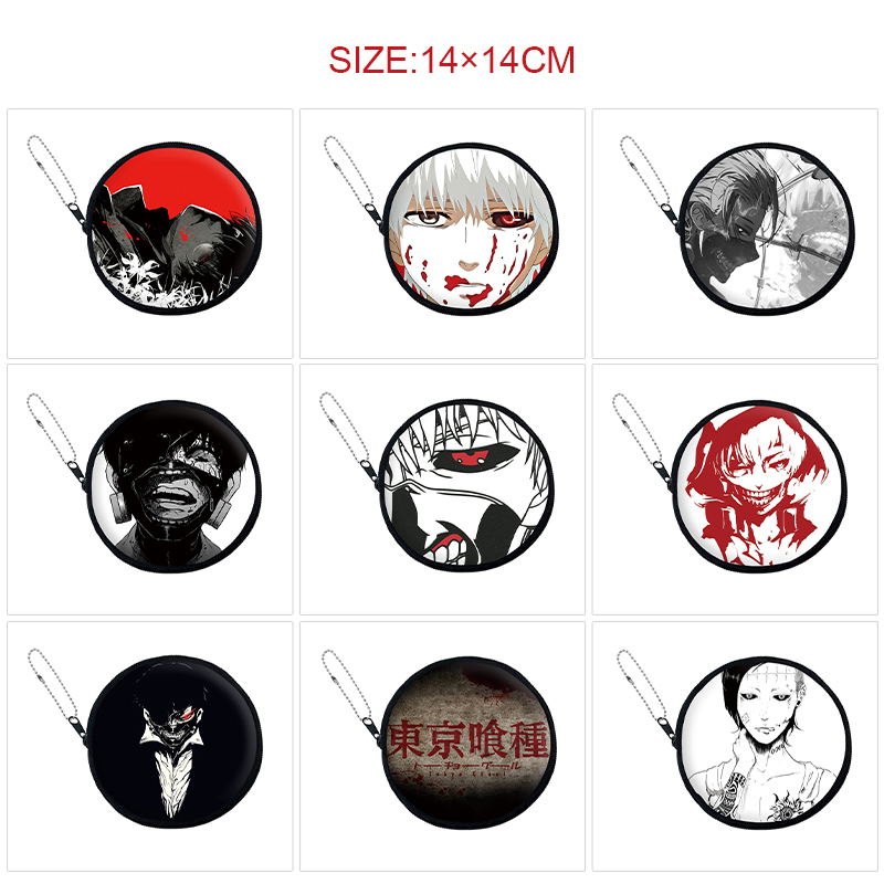 Tokyo Ghoul anime pu wallet 14*14cm