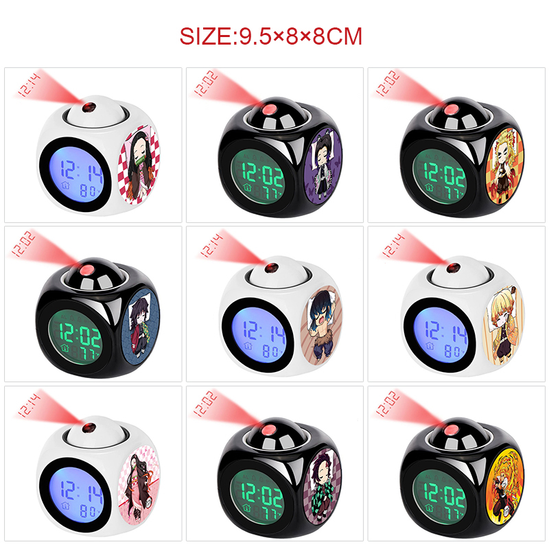 Demon slayer kimets anime projection alarm clock