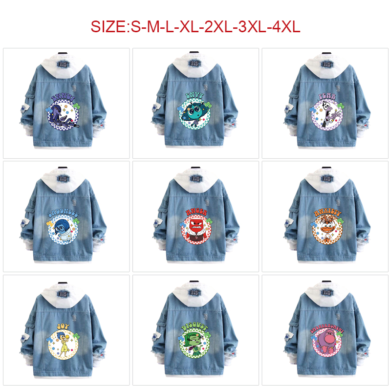 Inside out anime hoodie