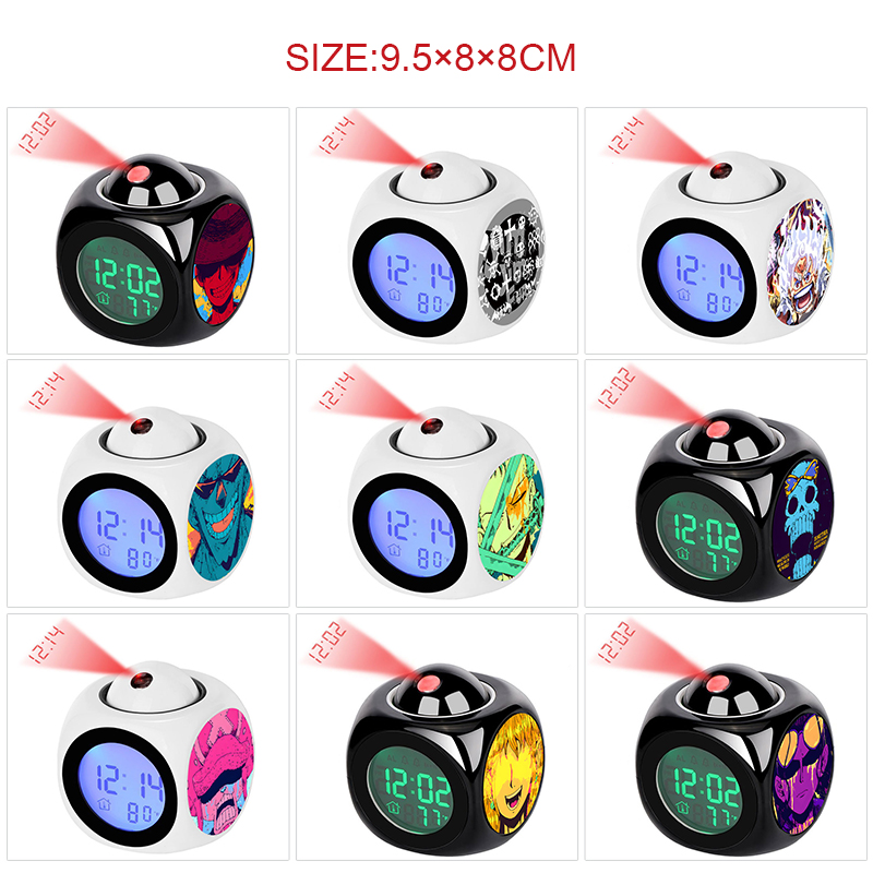 One Piece anime projection alarm clock