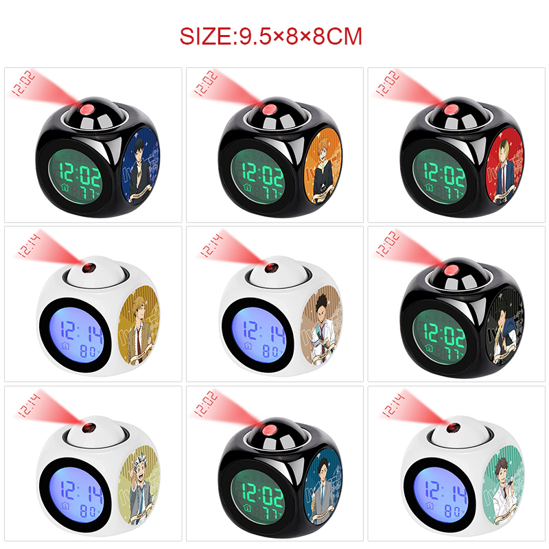 Haikyuu anime projection alarm clock