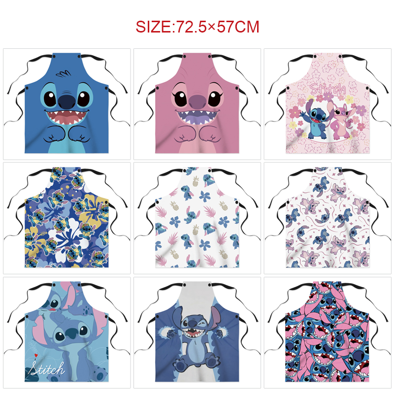 stitch anime waterproof apron