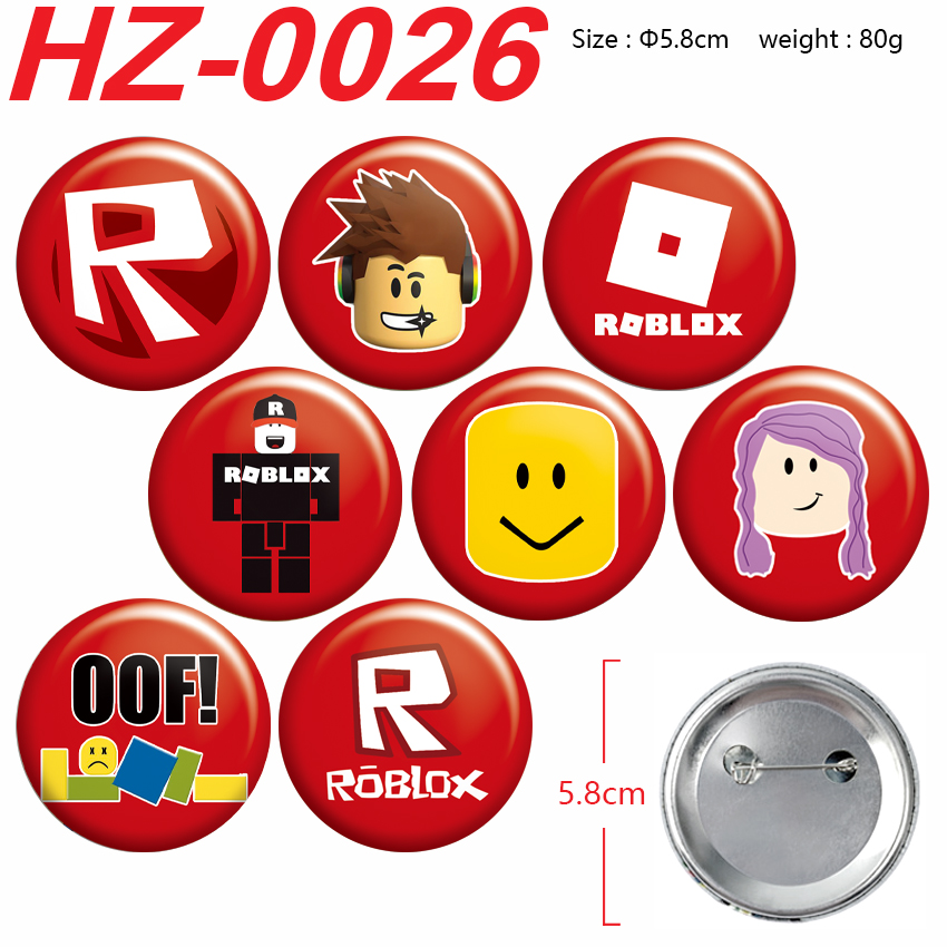 Roblox anime pin 8 pcs a set