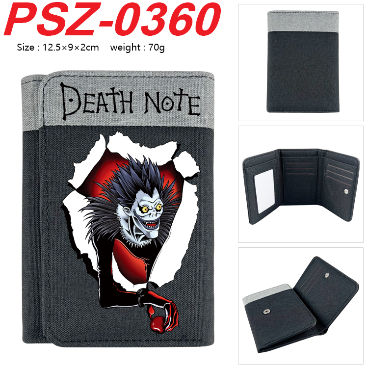 Death Note anime wallet